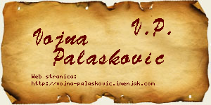 Vojna Palasković vizit kartica